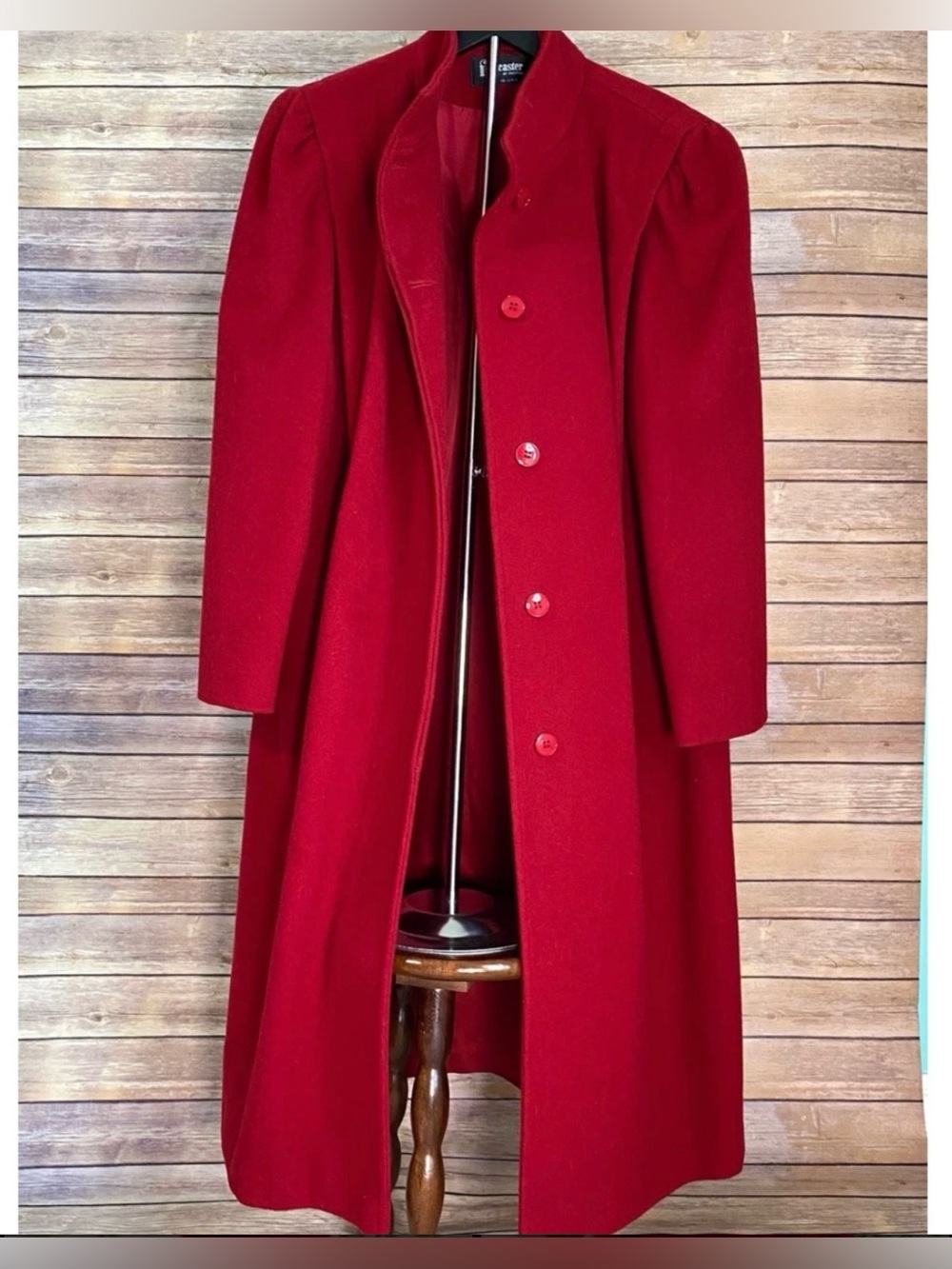 Vintage Red Women’s Pea Coat